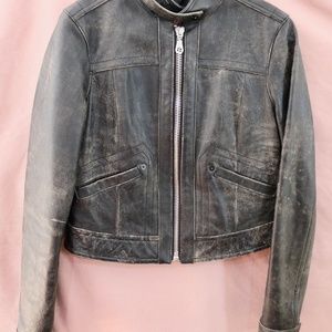 GAP 1969 Limited Edition Black Moto Leather Jacket